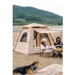Nurcamp 6 Kişilik 4 Mevsim Şişme Çadır 220 x 220 Pompalı Set