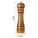 Nurcamp Ahşap Baharat Tuz Öğütücü Değirmen Tuzluk Baharatlık 22 cm