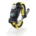 Nurcamp Outdoor Aksesuarları Paracord Kamp Bileklik Hayatta Kalma Bilekliği Sarı