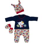 Nurcan Bebe 1863 3Lü Bebek Tulumu - 3 - 6 Ay - Renkli