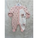 Nurcan Bebe Kedili Patikli Tulum - 1 - 3 Ay - Somon