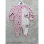 Nurcan Bebe Kedili Patikli Tulum - 3 - 6 Ay - Pembe