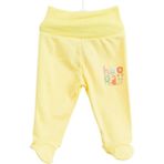 Nurcan Bebe Koyu Sarı Kız Bebek Patikli Pantolon - 6 - 9 Ay - Bej
