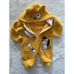 Nurcan Bebe Peluş Tulum - Hardal - 2 Yaş