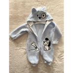 Nurcan Bebe Peluş Tulum - Mavi - 2 Yaş
