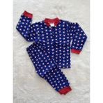Nurcan Bebe Serpme Yelkenli Pijama Takımı - 18 - 24 Ay - Kırmızı