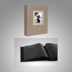 Nurcan Foto NRCN-K68100 15 x 21 CM 100'lük Koton Desenli Fotoğraf Albümü vizon