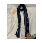 Nurcanilirboutique Koyu mavi pul payet fular