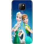 Nurdic General Mobile Gm 20 Uyumlu Kılıf Resimli Desenli Silikon Elsa Anna Olaf - 001-Renkli