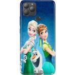 Nurdic General Mobile Gm 22 Plus Uyumlu Kılıf Resimli Desenli Silikon Elsa Anna Olaf - 001-Renkli