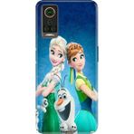 Nurdic General Mobile Gm 22 Pro Uyumlu Kılıf Resimli Desenli Silikon Elsa Anna Olaf - 001-Renkli