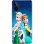 Nurdic General Mobile Gm 24 Pro Uyumlu Kılıf Resimli Desenli Silikon Elsa Anna Olaf - 001-Renkli
