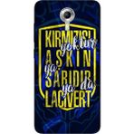 Nurdic General Mobile Gm 5 Plus Kılıf 0.4mm Lazer Kesim Silikon Kapak Aşkın Rengi Sarı Lacivert - 001-Renkli