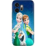 Nurdic Honor 600 (Vkj-Nx9) 6.57" Uyumlu Kılıf Resimli Desenli Silikon Elsa Anna Olaf - 001-Renkli