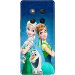 Nurdic Honor X60 Pro 5g Kılıf Tema Trendy Silikon Baskılı Elsa Anna Olaf - 001-Renkli