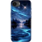 Nurdic iPhone 16E Kılıf Desenli Esnek Silikon Gece Yarısı - 001-Renkli