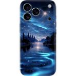 Nurdic iPhone 17 Pro Design Kılıf Retro Trendy Silikon Baskılı Gece Yarısı - 001-Renkli