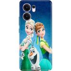 Nurdic Oppo Reno 13F 5g Kılıf Tema Trendy Silikon Baskılı Elsa Anna Olaf - 001-Renkli