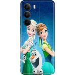 Nurdic Realme C75 Kılıf Tema Trendy Silikon Baskılı Elsa Anna Olaf - 001-Renkli