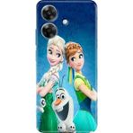 Nurdic Realme Note 60 Kılıf Realme Note 60 Desenli Tpu Silikon Elsa Anna Olaf - 001-Renkli
