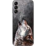 Nurdic Samsung Galaxy A25 Uyumlu Kılıf Silikon Desenli Resimli Kapak Vahşi Kurt - 001-Renkli