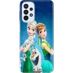 Nurdic Samsung Galaxy A33 5g Uyumlu Kılıf Resimli Desenli Silikon Elsa Anna Olaf - 001-Renkli