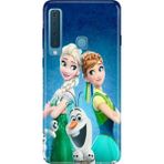 Nurdic Samsung Galaxy A9 2018 Uyumlu Kılıf Resimli Desenli Silikon Elsa Anna Olaf - 001-Renkli