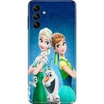 Nurdic Samsung Galaxy M34 Uyumlu Kılıf Resimli Desenli Silikon Elsa Anna Olaf - 001-Renkli