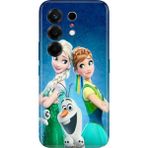 Nurdic Tecno Camon 50 Cn5 Uyumlu Kılıf Resimli Desenli Silikon Elsa Anna Olaf - 001-Renkli
