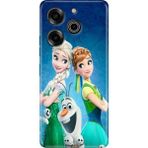 Nurdic Tecno Pova 6 Pro Uyumlu Kılıf Tecno Pova 6 Pro Desenli Silikon Elsa Anna Olaf - 001-Renkli