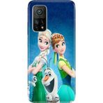 Nurdic Xiaomi Mi 10T - Mi 10T Pro Uyumlu Kılıf Resimli Desenli Silikon Elsa Anna Olaf - 001-Renkli