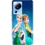 Nurdic Xiaomi Mi 13 Lite Uyumlu Kılıf Resimli Desenli Silikon Elsa Anna Olaf - 001-Renkli