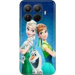 Nurdic Xiaomi Mi 15T Pro Uyumlu Kılıf Resimli Desenli Silikon Elsa Anna Olaf - 001-Renkli