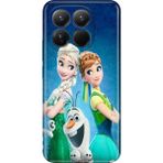Nurdic Xiaomi MI15T 6.83" Uyumlu Kılıf Resimli Desenli Silikon Elsa Anna Olaf - 001-Renkli
