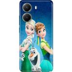 Nurdic Xiaomi Poco X7 Pro Kılıf Tema Trendy Silikon Baskılı Elsa Anna Olaf - 001-Renkli