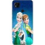 Nurdic Xiaomi Redmi 10A Uyumlu Kılıf Resimli Desenli Silikon Elsa Anna Olaf - 001-Renkli