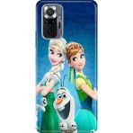 Nurdic Xiaomi Redmi Note 10 Pro Uyumlu Kılıf Resimli Desenli Silikon Elsa Anna Olaf - 001-Renkli