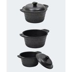 Nurgaz Campout Granit Döküm 24 cm Kamp Tenceresi