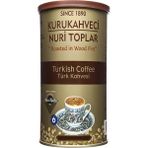 Nuri Toplar 250 gr Kuru Kahve Yuvarlak Teneke Kutuda Türk Kahvesi