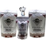 Nuri Toplar Filtre Kahve Brazil ve Colombia House Blend 3'lü Paket - 600 gr - Moka Pot