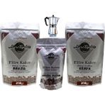 Nuri Toplar Filtre Kahve Kenya ve Brazil House Blend 3'lü Paket - 600 gr - Moka Pot
