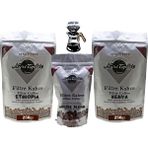 Nuri Toplar Filtre Kahve Kenya ve Ethiopia House Blend 3'lü Paket - 600 gr - V60