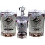 Nuri Toplar Filtre Kahve Kenya ve Guatemala House Blend 3'lü Paket - 600 gr - Moka Pot