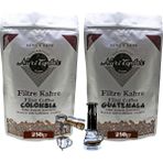 Nuri Toplar Filtre Kahveleri Guatemala ve Colombia Yöresel Paket 2X250 gr - 500 gr - Aeropress