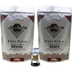 Nuri Toplar Filtre Kahveleri Kenya ve Brazil Yöresel Paket 2X250 gr - 500 gr - Chemex