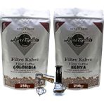 Nuri Toplar Filtre Kahveleri Kenya ve Colombia Yöresel Paket 2X250 gr - 500 gr - Aeropress