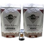 Nuri Toplar Filtre Kahveleri Kenya ve Colombia Yöresel Paket 2X250 gr - 500 gr - Chemex