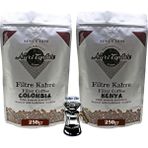 Nuri Toplar Filtre Kahveleri Kenya ve Colombia Yöresel Paket 2X250 gr - 500 gr - V60