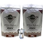 Nuri Toplar Filtre Kahvesi Kenya Aa Çekirdeği - Odun Ateşinde Kahve - 1 kg - Moka Pot