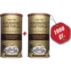 Nuri Toplar Türk Kahvesi Yuvarlak Metal Kutu 2X500 gr - 1 kg